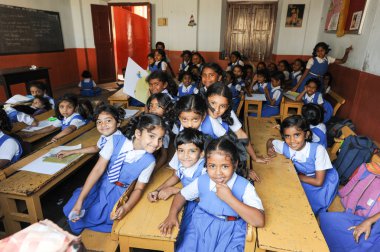 Onlara sınıfta öğrenciler okul Fort Cochin