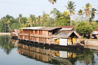 Geleneksel Hint tekne-evi Alleppey seyir