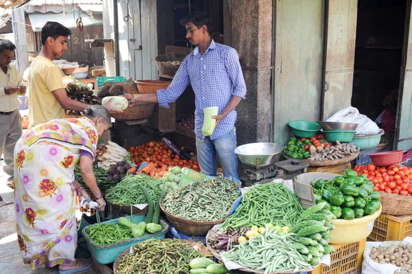 Mercado Devaraja em Mysore na Índia — Fotografia de Stock