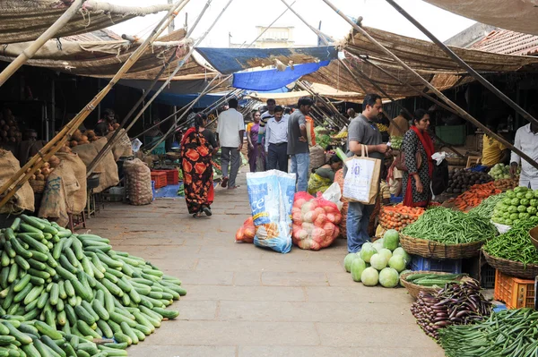 Mercado Devaraja em Mysore na Índia — Fotografia de Stock