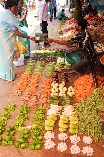 Mercado Devaraja em Mysore na Índia — Fotografia de Stock