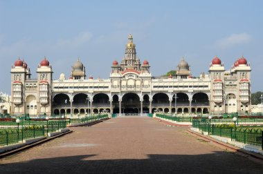 The ancient Mysore palace clipart
