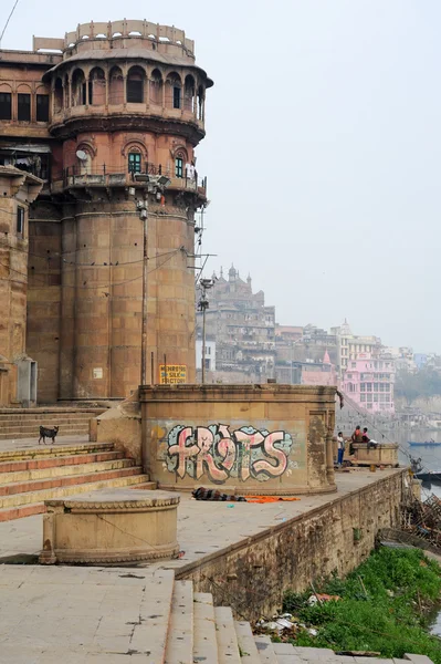 Ganj Nehri'nin Ghats Tapınağı — Stok fotoğraf