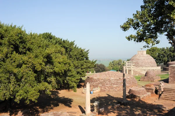 Sanchi Stupa ligger på Sanchi Town i Indien — Stockfoto