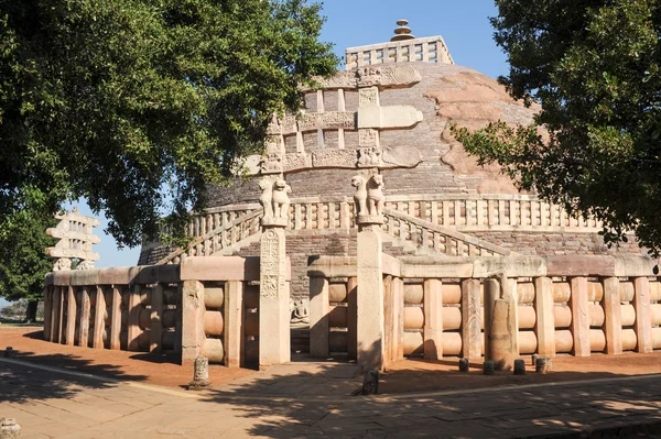Sanchi Stupa is located at Sanchi Town in India — Stock Photo, Image