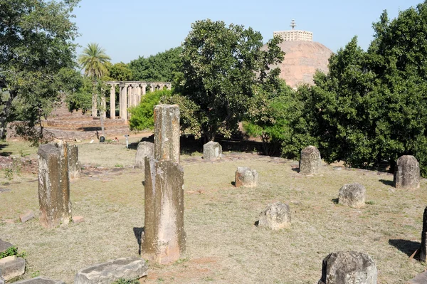 Sanchi Stupa ligger på Sanchi Town i Indien — Stockfoto