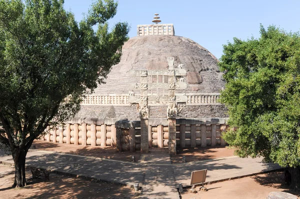Sanchi Stupa is gelegen op Sanchi stad in India — Stockfoto