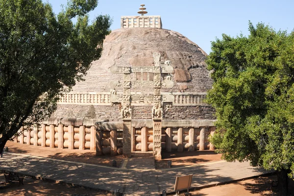 Sanchi Stupa se encuentra en la ciudad de Sanchi —  Fotos de Stock