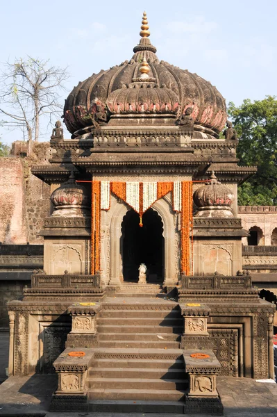 Detail van de tempel Paleis at Maheshwar — Stockfoto