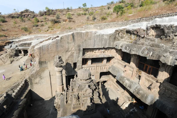 Hindistan Aurangabad yakınındaki Ellora mağaralar — Stok fotoğraf