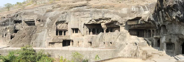 Hindistan Aurangabad yakınındaki Ellora mağaralar — Stok fotoğraf