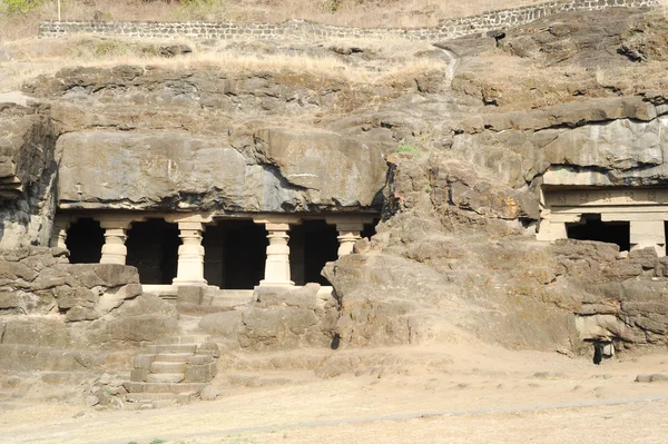 Grotte di Ellora vicino Aurangabad in India — Foto Stock