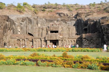 Ellora, Maharashtra eyalet tapınakta Kailas