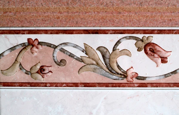 Textura de fondo de azulejo de ornamento antiguo — Foto de Stock