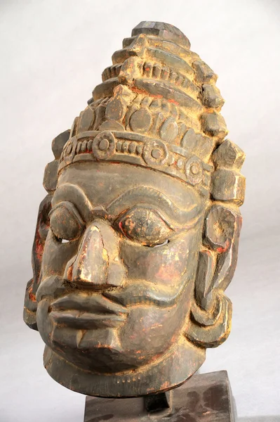 Деревянная статуя Индии — стоковое фото