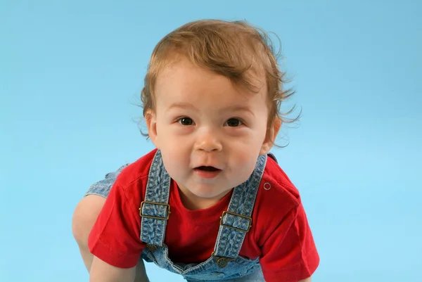 Niño varón de nueve meses — Foto de Stock