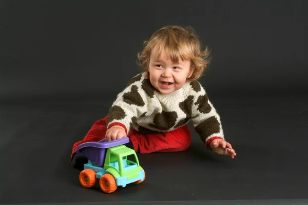 Niño varón de nueve meses — Foto de Stock