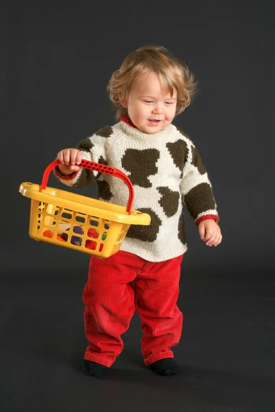 Niño varón de nueve meses — Foto de Stock