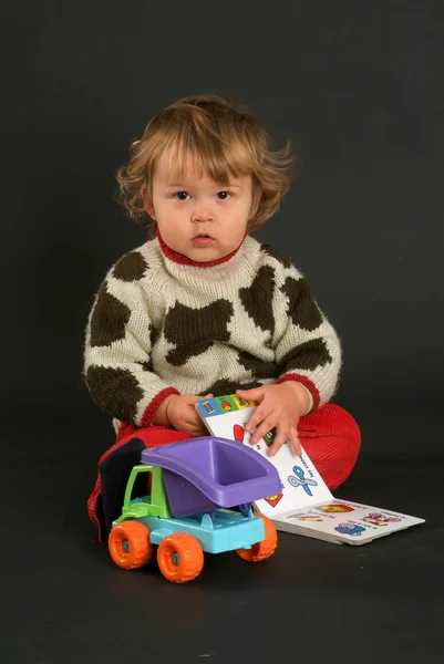 Niño varón de nueve meses — Foto de Stock