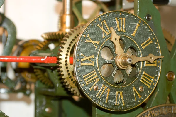 Clock mechanism of bell tower — Stock Photo, Image