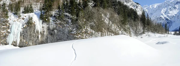 Paisaje invernal en Engelberg — Foto de Stock
