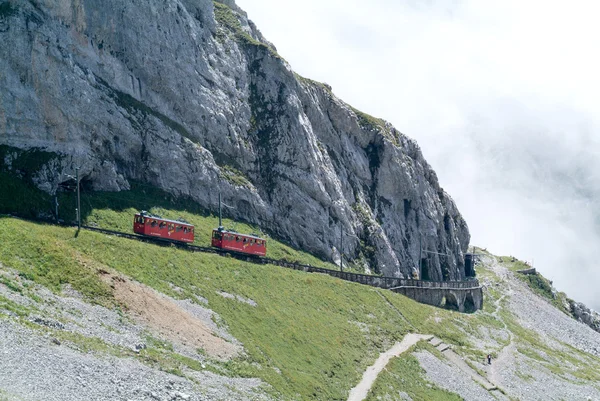 Pilatus train of Mount Pilatus — 스톡 사진