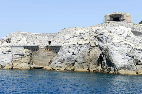 Isola di tino vicino Portovenere — Foto Stock