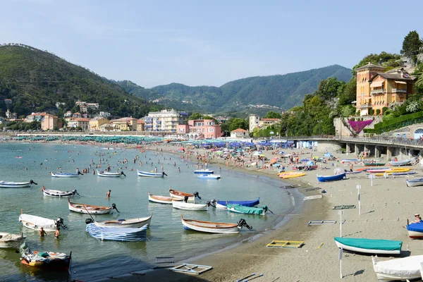 Plaży Levanto, w regionie Liguria, Włochy — Zdjęcie stockowe