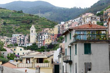 Cinque Terre üzerinde Manarola Köyü