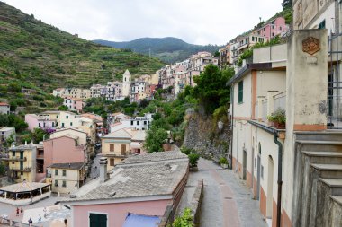 Cinque Terre üzerinde Manarola Köyü