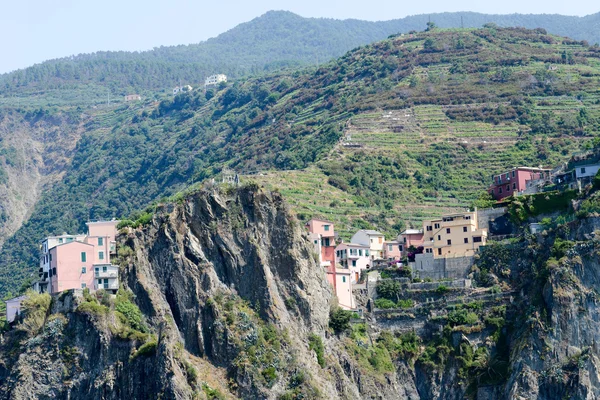 Cinque Terre üzerinde Manarola Köyü — Stok fotoğraf