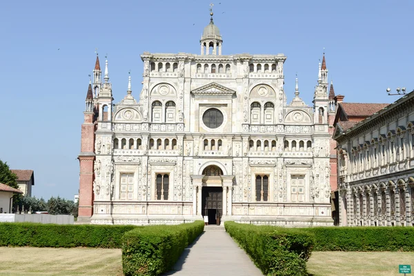 Středověký klášter Certosa Pavia — Stock fotografie