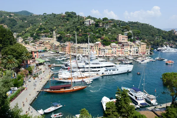 La bellissima baia di Portofino — Foto Stock