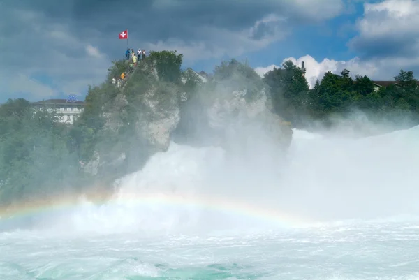 Air terjun Rhine di Neuhausen di Swiss — Stok Foto