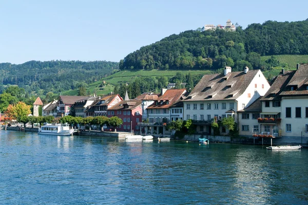 Die schöne mittelalterliche stadt stein am rhein — Stockfoto