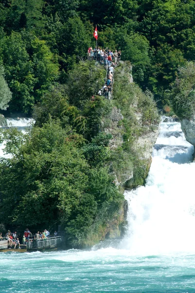 Le cascate del Reno a Neuhausen in Svizzera — Foto Stock