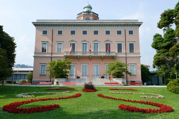 Villa Ciani Lugano Botanik Parkı üzerinde — Stok fotoğraf