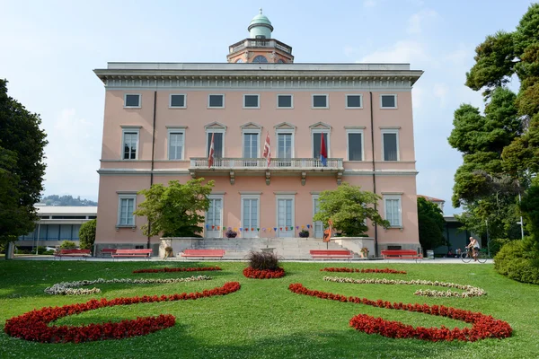 Villa Ciani Lugano Botanik Parkı üzerinde — Stok fotoğraf