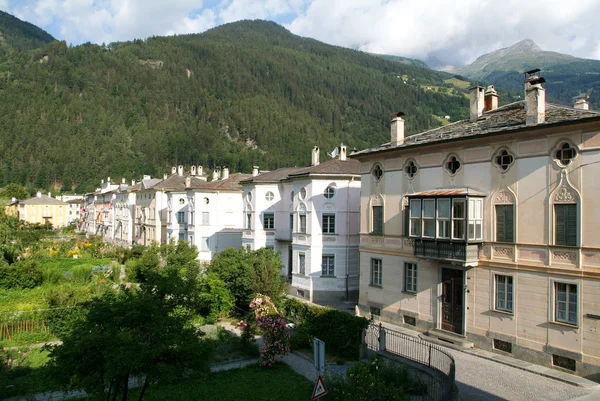 Oude huizen van Poschiavo — Stockfoto