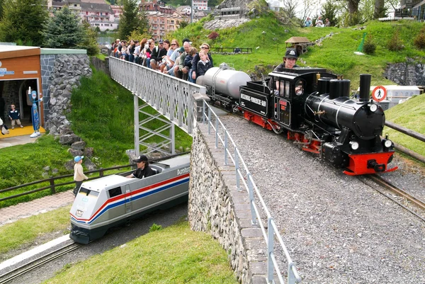 El parque suizo de vapor en Bouveret, Suiza —  Fotos de Stock