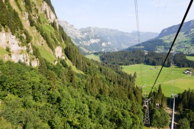 Engelberg üzerinde teleferik