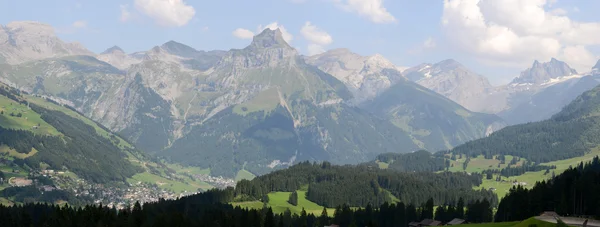 Hegyi táj, Engelberg térképén — Stock Fotó