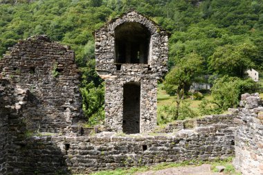 Serravalle kalıntıları kale Semione
