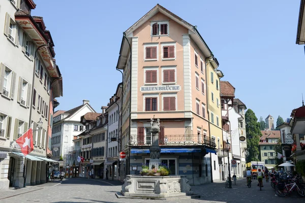 Starobylé centrum Lucern — Stock fotografie