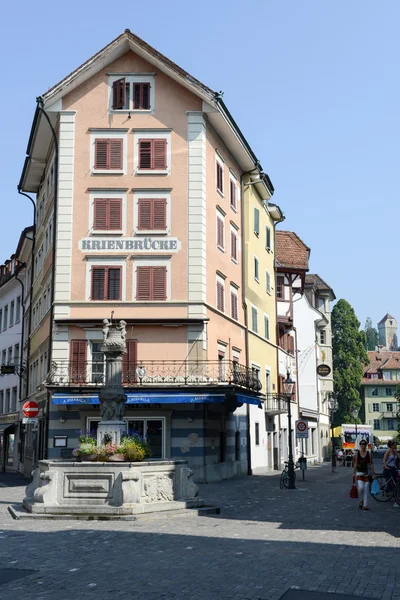 Antiguo centro de Lucerna — Foto de Stock