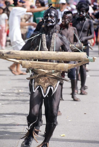 People in costumes at parade — Stock Photo, Image