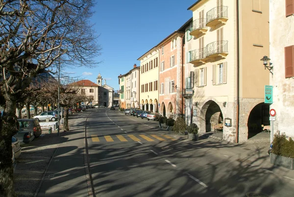 The village of Bissone on lake Lugano — Stock Photo, Image