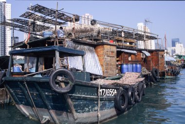 Aberdeen balıklara kurutma ile Fisherboat