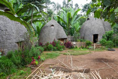Etiyopya 'daki Dorze köyüne bak