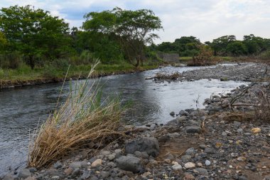 Etiyopya 'daki Kibish Suri kabilesinin manzarası